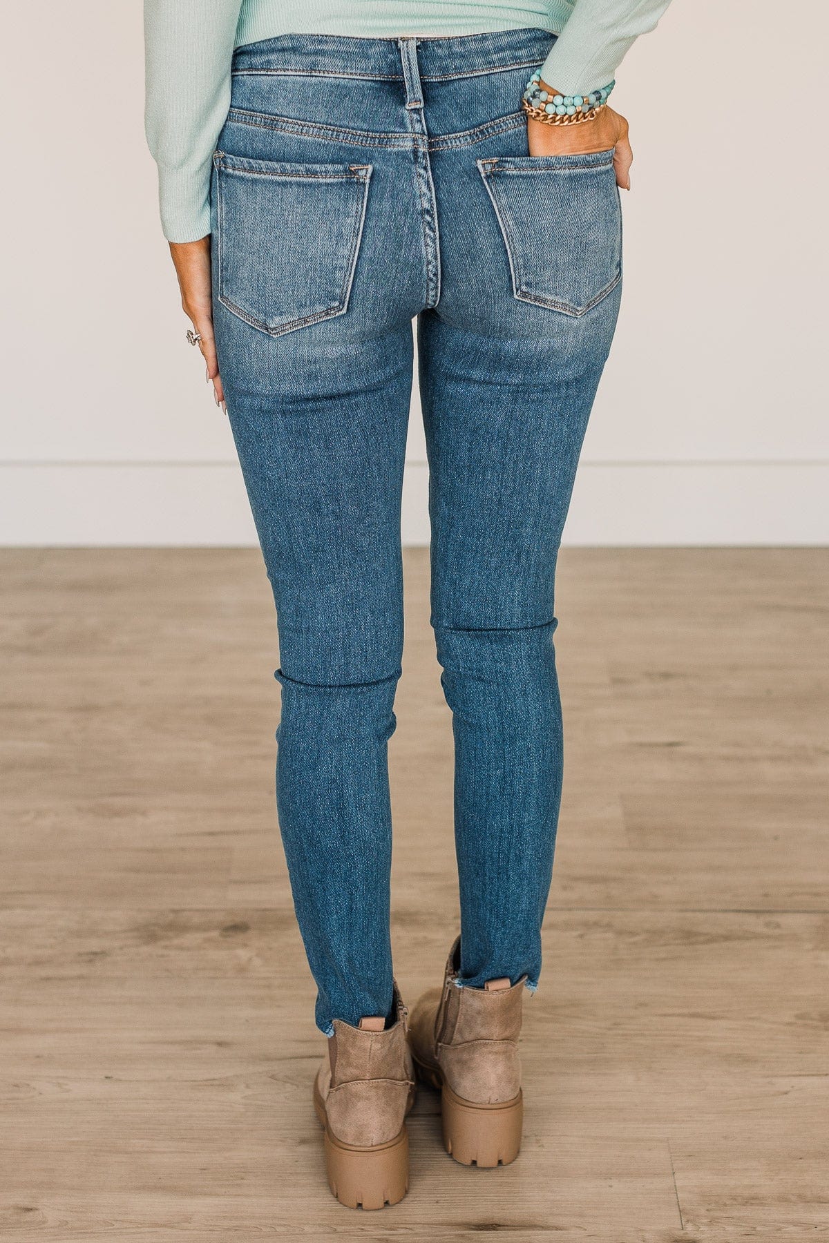 Vervet Mid-Rise Skinny Jeans- Vera Wash