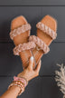 Very G Twisty Sandals- Rose Gold