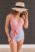 Beach Party One-Piece Swimsuit- Pink & Pastel Leopard