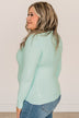 Lost In Your Love Knit Sweater- Aqua Blue