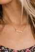 Selfless Love "Mama" Pendant Necklace- Gold & Pink