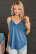 Heard About You Tank Top- French Blue
