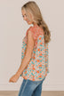 Reminders Of Us Floral Blouse- Coral
