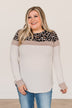 Staying Fierce Color Block Top- Beige & Mocha