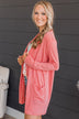 Anything For Love Knit Cardigan- Bubblegum Pink