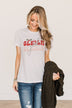 "Sleigh Girl Sleigh" Graphic Tee- White