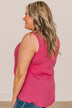 New Beginnings Tank Top- Hot Pink