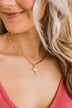 Treasured Thoughts Cross Necklace- Gold