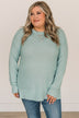 Be Fashionable Knit Sweater- Light Blue