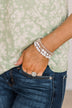 Total Charmer Stackable Bracelet Set- White