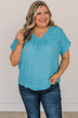 Blissful Days Floral Top- Blue