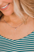 Sights Set On You Cross Necklace- Silver