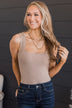 Whatever She's Got Knit Bodysuit- Light Mocha