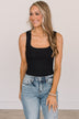 Whatever She's Got Knit Bodysuit- Black