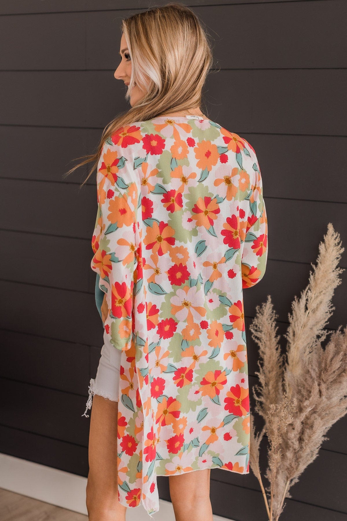 Lovely Days Ahead Floral Kimono- Ivory