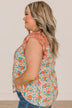 Reminders Of Us Floral Blouse- Coral