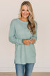 Be Fashionable Knit Sweater- Light Blue