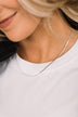 Trendy Moments Herringbone Necklace- Silver