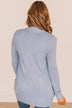 Comfortable With Myself Knit Cardigan- Periwinkle