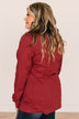"Comfy & Cozy" Graphic Tee- Cardinal Red