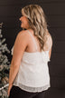 Star Of The Show Tiered Tank Top- Off-White
