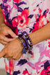 Focus On You Stackable Bracelet Set- Purple