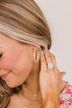 Totally Charmed C-Hoop Earrings- Gold