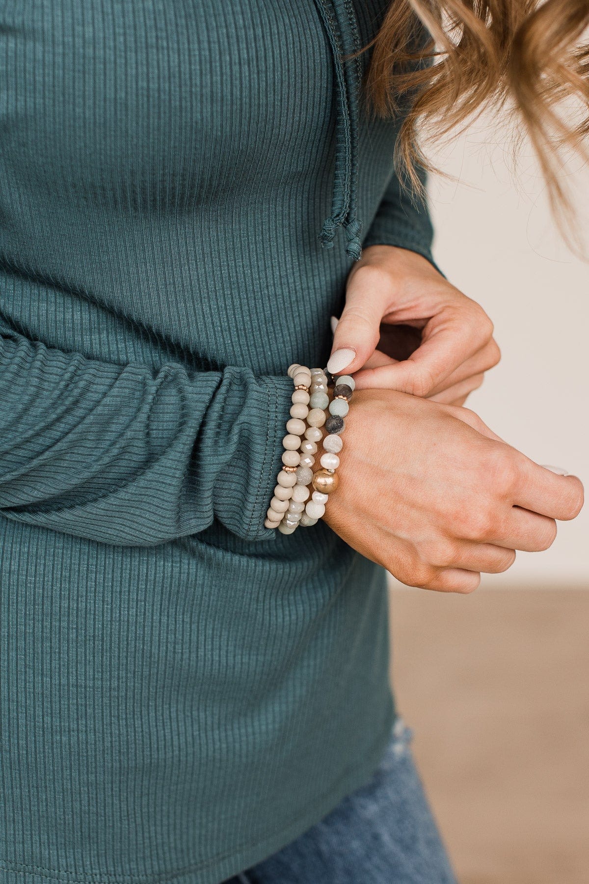 Something To See Bracelet Set- Mint