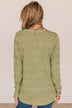 Making It Look Easy Knit Sweater- Sage