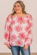 Full Of Hope Floral Blouse- Ivory & Pink