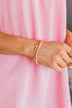 Stylish Situation Beaded Bracelet- Pink