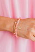 Stylish Situation Beaded Bracelet- Pink