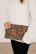 Everything Counts Envelope Clutch- Brown