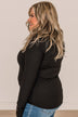Caught Up In Love Knit Top- Black