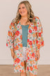 Lovely Days Ahead Floral Kimono- Ivory