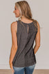 Worth My Time Knit Tank Top- Black