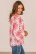Full Of Hope Floral Blouse- Ivory & Pink