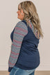 Sweet Surprises Lightweight Hoodie- Navy