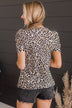Took A Chance Puff Sleeve Top- Ivory Leopard