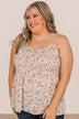 Songs Of Love Floral Babydoll Tank Top- Light Dusty Pink