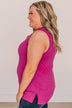 Never Without Your Love Tank Top- Fuchsia