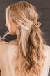 Expecting The Best Claw Hair Clip- Gold