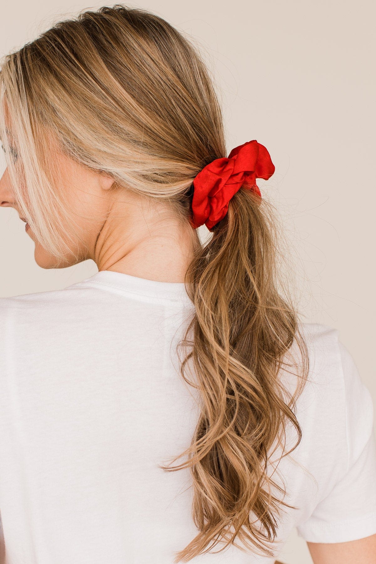 Holiday Cheer Scrunchie- Red