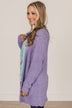 Take Another Look Popcorn Cardigan- Lavender