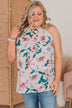 Love You Deeply Sleeveless Floral Top- Cream