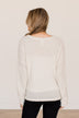 Getting There Long Sleeve Knit Top- Cream