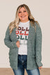 Beautiful Moments Knit Cardigan- Forest Green