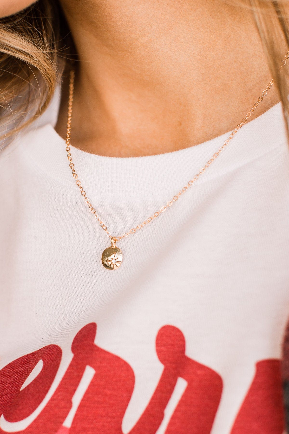 One In A Billion Pendant Necklace- Gold