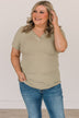 Meant To Be Adored Knit Top- Sage