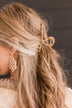 Expecting The Best Claw Hair Clip- Gold